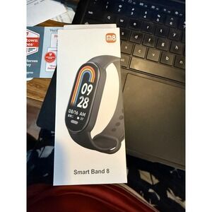 Xiaomi NWOT Mi Smart Band 8 Fitness Tracker Black AMOLED Screen Heart Rate Sleep